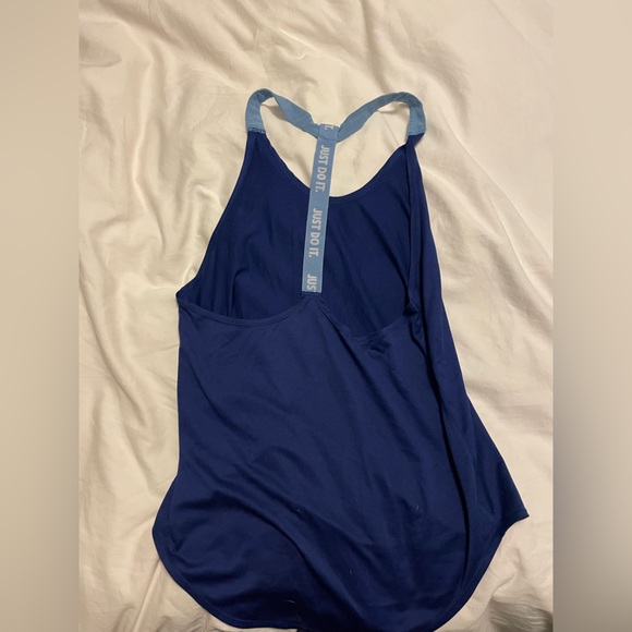 Women’s Nike “just do it” indigo blue work out tank - medium - Picture 2 of 2